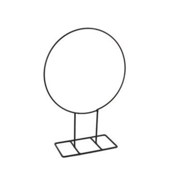 Metalring på fod 28 cm – sort